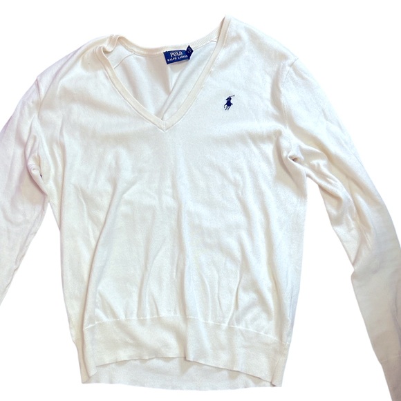 🍁 Polo Ralph Lauren V neck sweater size S. - Picture 7 of 8